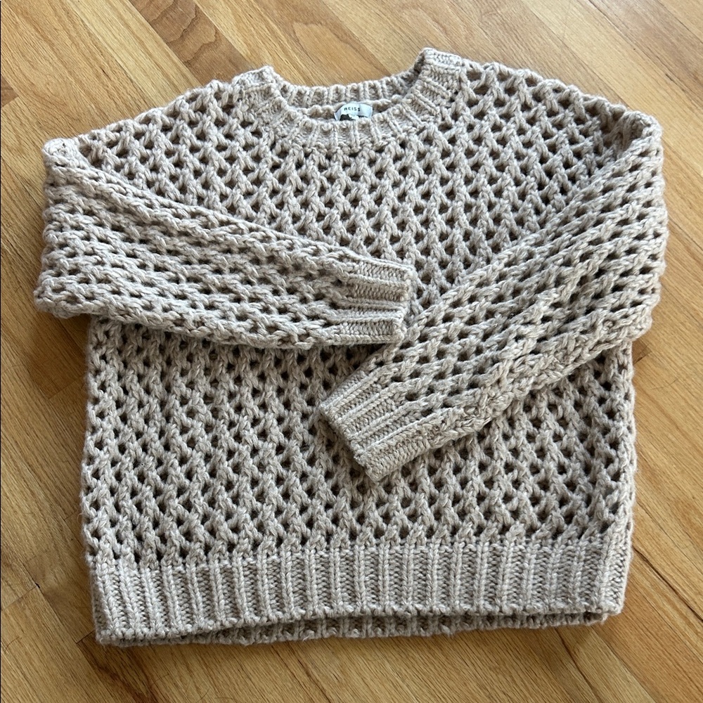 Reiss Women's Sweater in Cream Knit